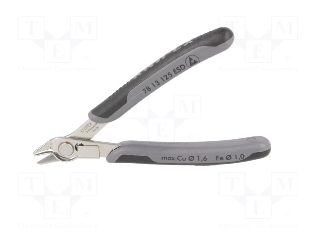 KNIPEX Pince coupante de précision latérale ESD 125 mm sans chanfrein KNIPEX Pince coupante de précision latérale ESD 125 mm sans chanfrein