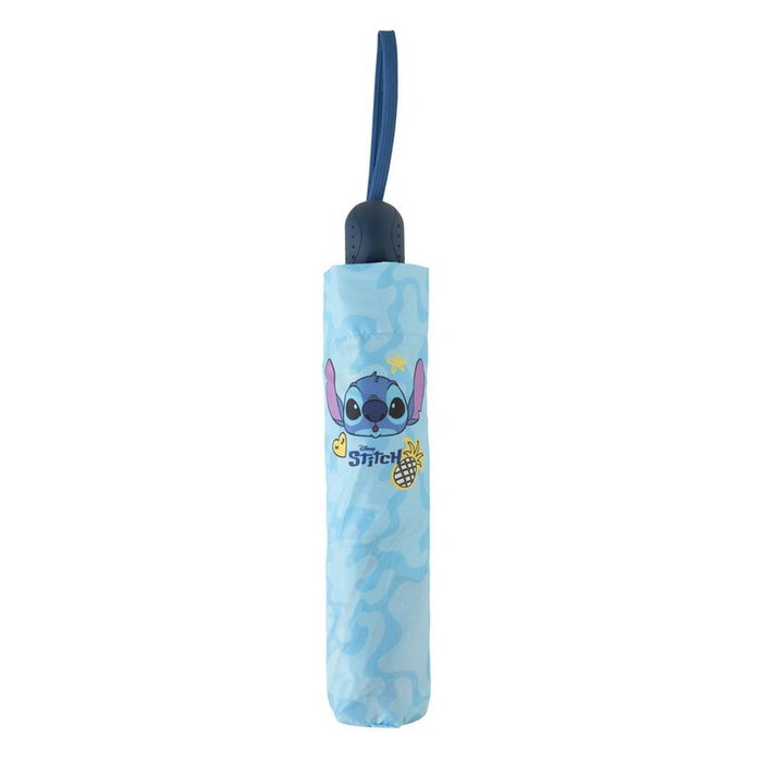 Disney Stitch - Parapluie poussant automatique avec ouverture automatique, structure métal extensible, manche PVC, diamètre 100 cm, hauteur 57 cm - ERIK