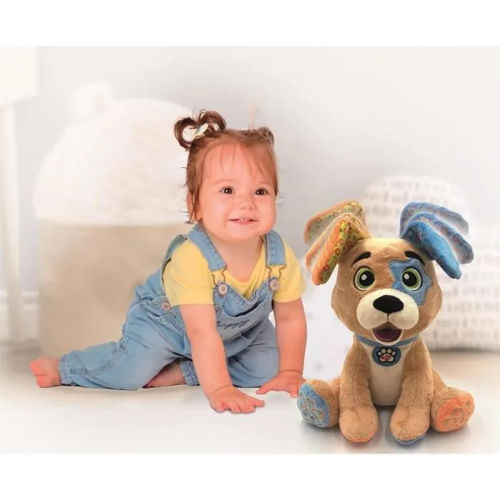 Clementoni Choco, le Chiot Rigolo - Jouet éducatif interactif parlant avec mouvements et apprentissage des lettres et chiffres