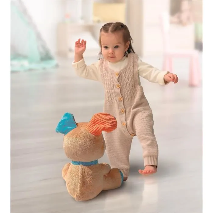 Clementoni Choco, le Chiot Rigolo - Jouet éducatif interactif parlant avec mouvements et apprentissage des lettres et chiffres