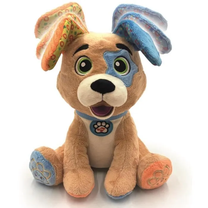 Clementoni Choco, le Chiot Rigolo - Jouet éducatif interactif parlant avec mouvements et apprentissage des lettres et chiffres