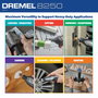 Dremel 8250 - Outil rotatif multifonction sans fil 12V avec moteur Brushless, 65 accessoires, 5 adaptations, 1 batterie 2Ah (5.000 à 30.000 tr/min) extra-robuste