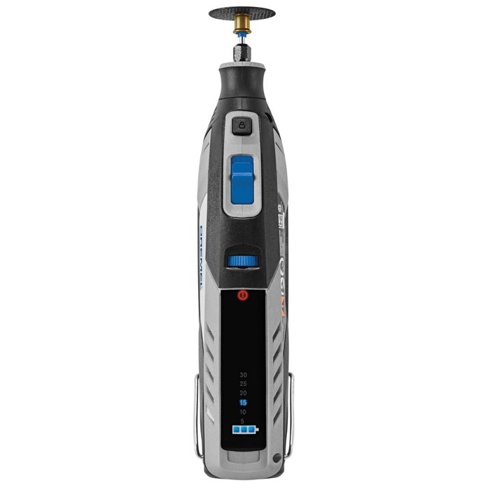 Dremel 8250 - Outil rotatif multifonction sans fil 12V avec moteur Brushless, 65 accessoires, 5 adaptations, 1 batterie 2Ah (5.000 à 30.000 tr/min) extra-robuste
