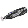 Dremel 8250 Outil rotatif multifonction sans fil 12V avec moteur Brushless, 65 accessoires, 5 adaptations, 1 batterie 2Ah