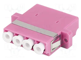 LANBERG Adaptateur Fibre Optique OM4 LC/UPC Double Face Violet