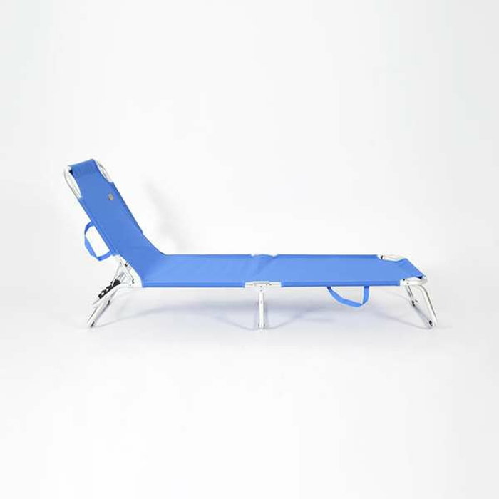 Chaise de plage Ociotrends Bleu 188 x 58 x 24 cm