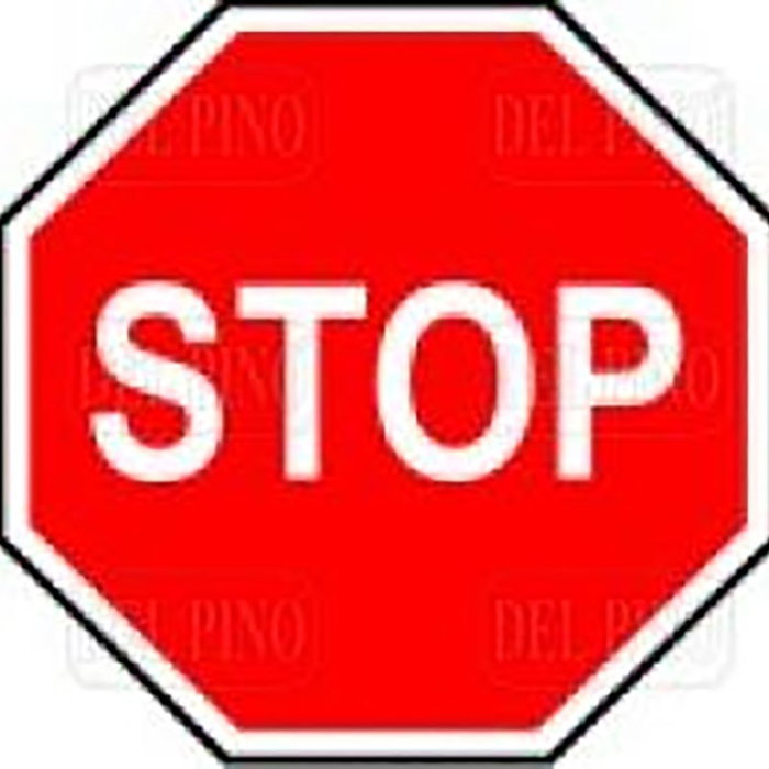 DUVER Panneau stop octogonal fin rouge 50 cm "Stop" DUVER Panneau stop octogonal fin rouge 50 cm "Stop"