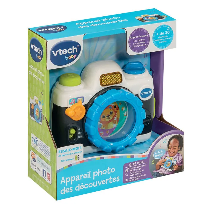 Vtech Baby Appareil Photo des Découvertes - Jouet interactif pour enfants 12 à 36 mois - Multicolore