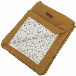 Domiva Couverture double face Au fil de l'Eau Caramel 75 x 100 cm