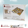 Deqube Jeu de l'Oca Thématique San Fermin avec 4 Figurines de Taureau Collecta, Instructions Multilingues et Dés en Bois - Pour 3 Ans et Plus