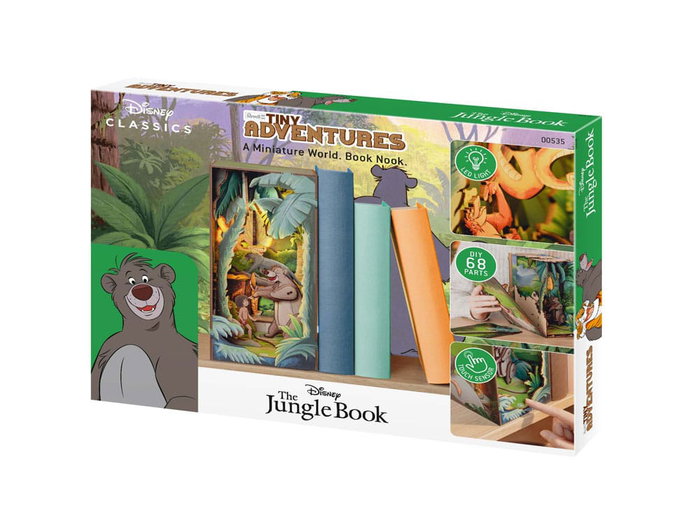 Disney maquette Book Nook Tiny Adventures Le Livre de la jungle 23 cm Disney maquette Book Nook Tiny Adventures Le Livre de la jungle 23 cm