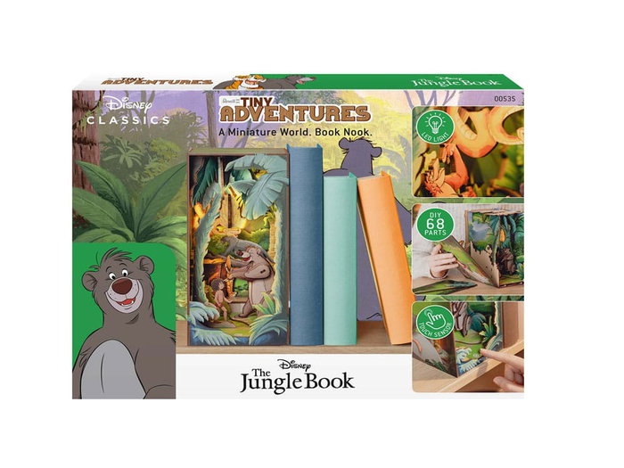 Disney maquette Book Nook Tiny Adventures Le Livre de la jungle 23 cm Disney maquette Book Nook Tiny Adventures Le Livre de la jungle 23 cm