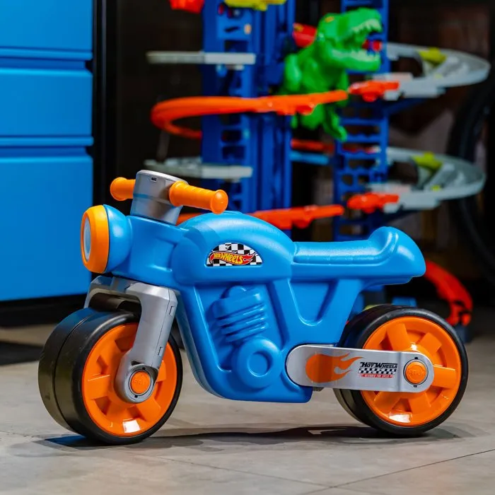 Falk Draisienne Moto rétro Hot Wheels Bleu Falk Draisienne Moto rétro Hot Wheels Bleu