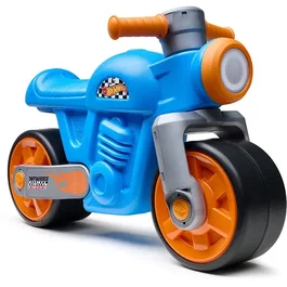 Falk Draisienne Moto rétro Hot Wheels Bleu