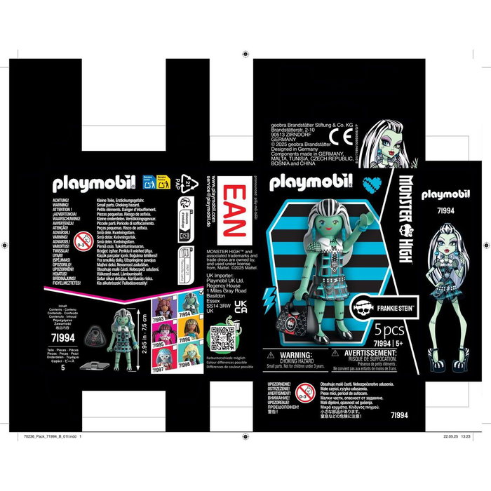 PLAYMOBIL Monster High Frankie Stein 71994 articulée