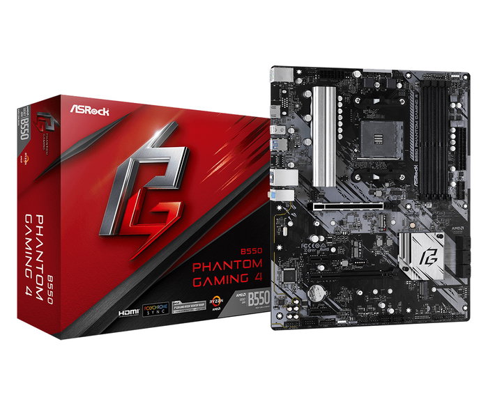 ASRock Phantom Gaming B550 AM4 ATX ASRock Phantom Gaming B550 AM4 ATX