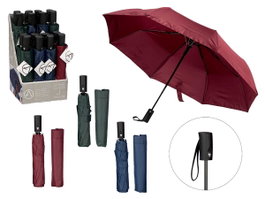 Arte Regal Parapluie Pliant Droit Automatique Couleurs Neutres 32x7x7 cm Pongee Acier Fibre de Verre (Set de 16)
