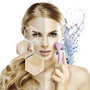Cosmetic Club Masseur Facial avec Éponge et Rouleau de Glace