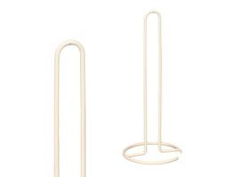 Kinvara Porte-rouleau en acier crème 13 x 31 x 13 cm (Set de 24)