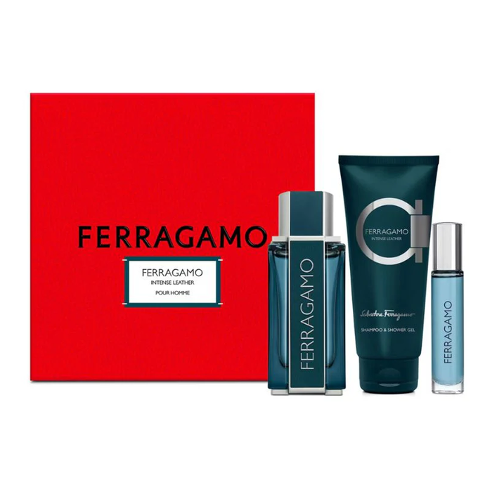 Salvatore Ferragamo Coffret Intense Leather pour Homme