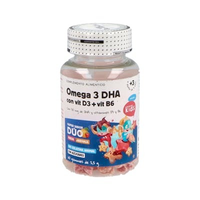 HERBORA Omega 3 DHA Senda Kids avec Vitamines D3 et B6, 60 Gummies