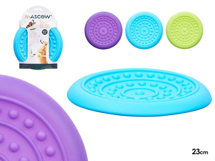Mascow Disque pour animal de compagnie en silicone 23 x 2 x 23 cm, assorti (Set de 24) Mascow Disque pour animal de compagnie en silicone 23 x 2 x 23 cm, assorti (Set de 24)