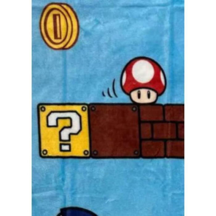 Mario Bros Plaid Sherpa - Vintage - 100 x 150 cm