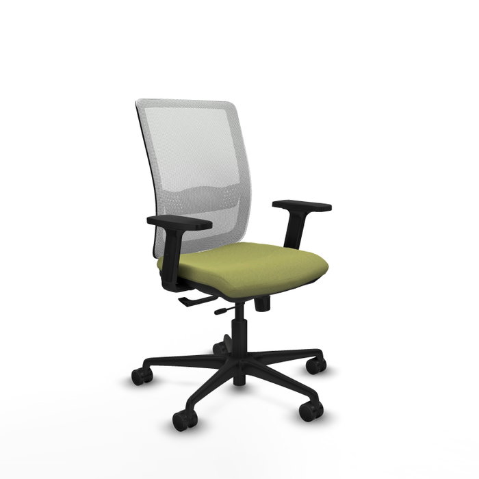 Chaise Haches Synchrone/Traslack tissu Vert olive Maille Blanc Base en nylon noir Accoudoir 2D Sans appui-tête Roulettes 65mm nylon Chaise Haches Synchrone/Traslack tissu Vert olive Maille Blanc Base en nylon noir Accoudoir 2D Sans appui-tête Roulettes 65mm nylon