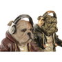 Home ESPRIT Figurine Décorative Chien Loft Multicouleur (2 Unités)