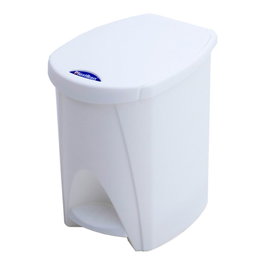 Plastiken Poubelle à pédale blanche 7 l