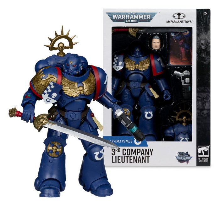 McFarlane Toys Warhammer 40,000 Total War 3rd Company Lieutenant (Ultramarines) 18 cm