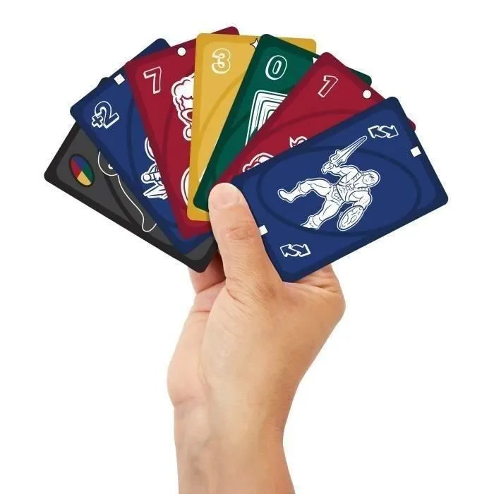 Uno - Jeu de cartes éditions spéciale 80e anniversaire Mattel - UNO JGK30 - Pour toute la famille - Jeu de société à partir de 7 ans