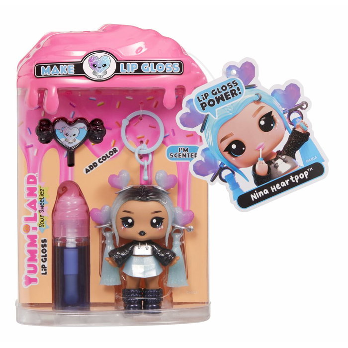 Yummiland Lip Gloss Doll Sour Sweeties - Nina Heartpop Yummiland Lip Gloss Doll Sour Sweeties - Nina Heartpop