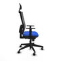 Piqueras y Crespo Chaise de Bureau Horna, Assise Bleue et Dossier Gris