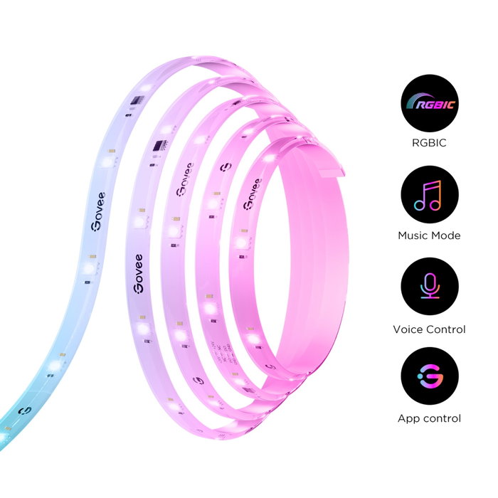 Govee Ruban LED RGBICW 10m compatible Matter