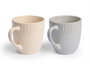 Vessia Bol Petit-déjeuner Assorti 2 Couleurs Claires 600ml Céramique 15x11x11cm (Set de 24)