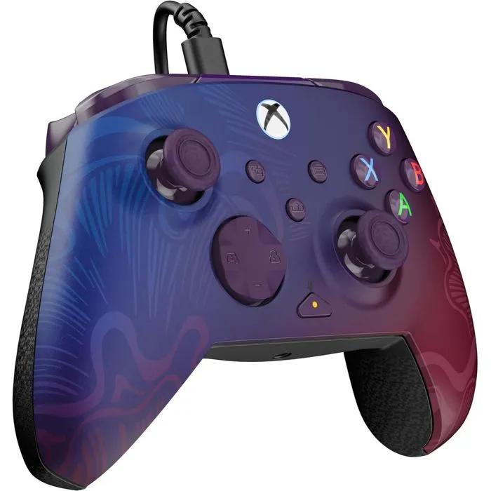 Turtle Beach Manette de jeu Xbox Rematch Advanced Officielle Filaire, Couleur Purple Fade, avec Boutons Assignables Arrière, Gâchettes, Vibration et Contrôles Audio - Compatible PC