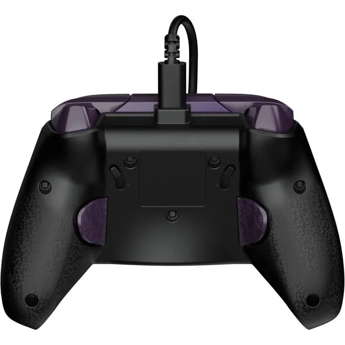 Turtle Beach Manette de jeu Xbox Rematch Advanced Officielle Filaire, Couleur Purple Fade, avec Boutons Assignables Arrière, Gâchettes, Vibration et Contrôles Audio - Compatible PC