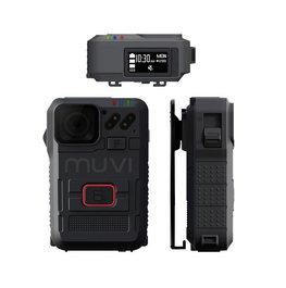 Veho MUVI HD Pro 3 Titan - Caméra corporelle professionnelle Full HD 1080p, résistance IP67, autonomie 15h, mémoire interne 64 Go, vision nocturne infrarouge