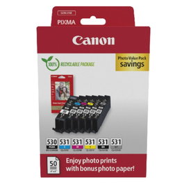 Canon PGI-530/CLI-531 Photo Value Pack Multipack avec Papier Photo 6117C004