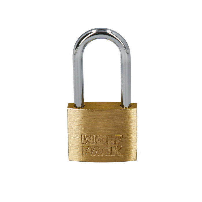 WOLFPACK LINEA PROFESIONAL Cadenas en laiton anse longue clés identiques 50 mm nº1 WOLFPACK LINEA PROFESIONAL Cadenas en laiton anse longue clés identiques 50 mm nº1
