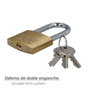 WOLFPACK LINEA PROFESIONAL Cadenas en laiton anse longue clés identiques 50 mm nº1
