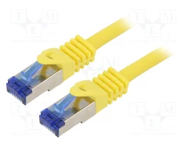 LOGILINK Cordon de raccordement Cat 6a S/FTP jaune 1m RJ45
