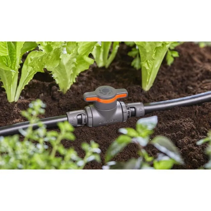 Gardena Robinet d'arrêt 1/2 13mm avec Connexion Quick & Easy - MDS 13207-20 - 37,6 x 20,3 x我們.2 cm - Pour condamner une partie de l'installation