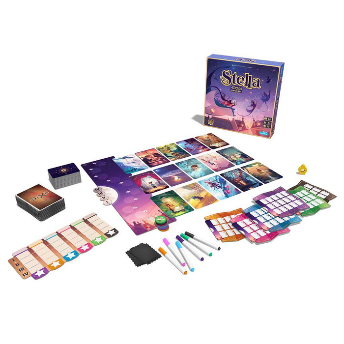 Asmodee Stella Dixit Universe Jeu de Société Compétitif, Français, dès 8 Ans, 3-6 Joueurs, 30 Minutes