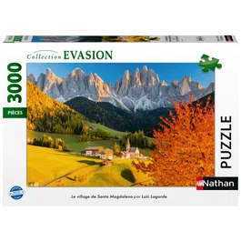 Nathan Puzzle 3000 pièces - Le village de Santa Magdalena par Loic Lagarde - Collection Évasion - 12001871 - À partir de 14 ans