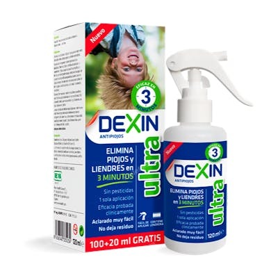 DEXIN Dexin Ultra Anti Piojos 3 Min 100Ml+20 Gratis - Lotion anti-poux et lentes, action en 3 minutes, flacon 100 ml + 20 ml gratuit DEXIN Dexin Ultra Anti Piojos 3 Min 100Ml+20 Gratis - Lotion anti-poux et lentes, action en 3 minutes, flacon 100 ml + 20 ml gratuit