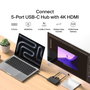 Belkin CONNECT Hub USB-C 5 ports avec HDMI 4K AVC021hqBK