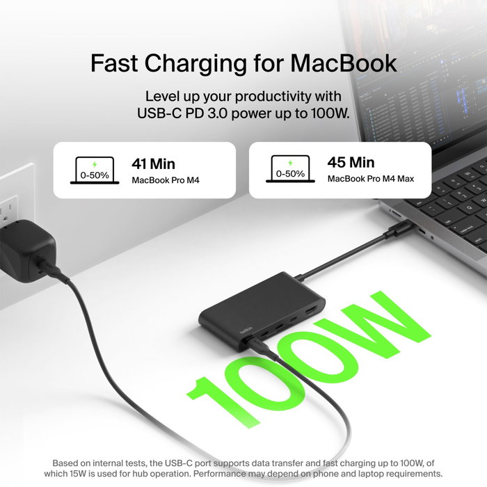 Belkin CONNECT Hub USB-C 5 ports avec HDMI 4K AVC021hqBK