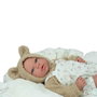 Muñecas Arias Muñeca Elegance Andie, Poupée de 40 cm, Beige avec Coussin, Poupée Poids - 3 ans et plus